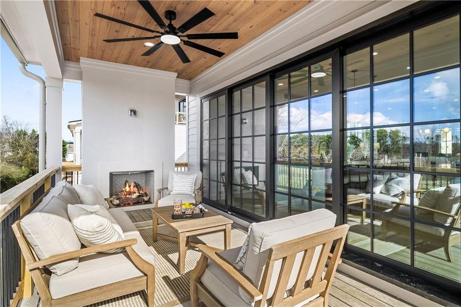 Exterior details and patio area of a home in , Milton (Image 2).
