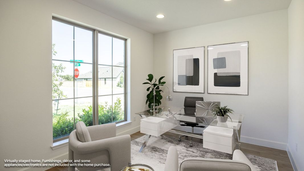 Furnished interior view inside a new home in Parmer Ranch, Georgetown (Image 7).