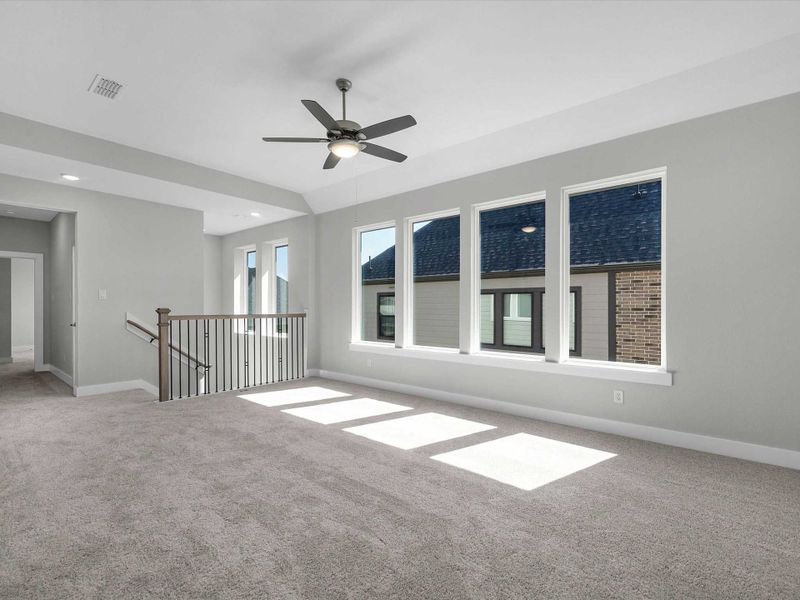 Spacious, unfurnished interior of a new home in Cross Creek Ranch 60′, Fulshear (Image 27).