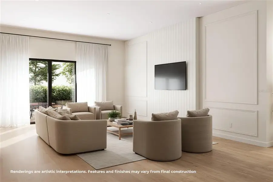 Furnished interior view inside a new home in , Orlando (Image 5).