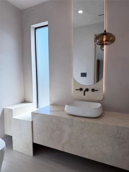 Second floor half bath