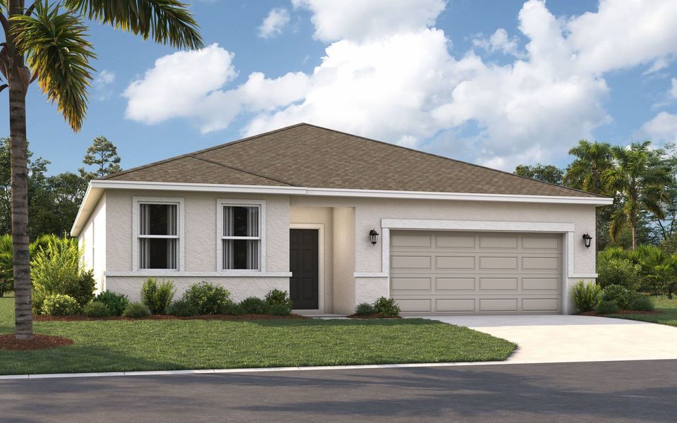 Representative exterior photo of a completed home built from the The Webber by Stanley Martin Homes in Hidden Cove, Eustis, FL (Image 16).