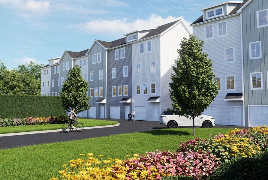 Front exterior of a new home in , North Charleston, SC, highlighting curb appeal (Image 2).