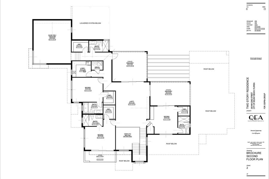 2D floor plan layout of this home in , Delray Beach, FL (Image 4).