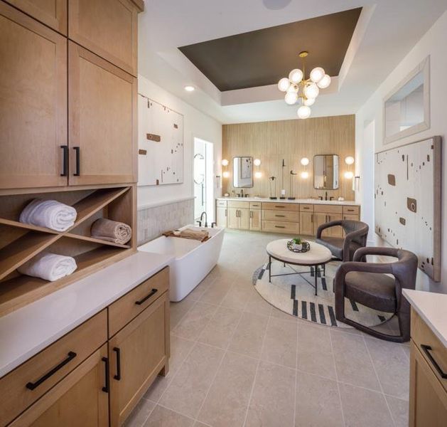 Furnished interior view inside a new home in Sienna, Missouri City (Image 32).