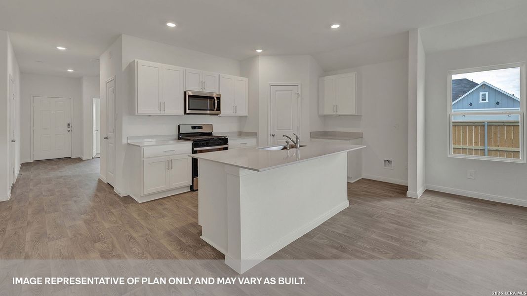 Furnished interior view inside a new home in Trace, San Marcos (Image 4).