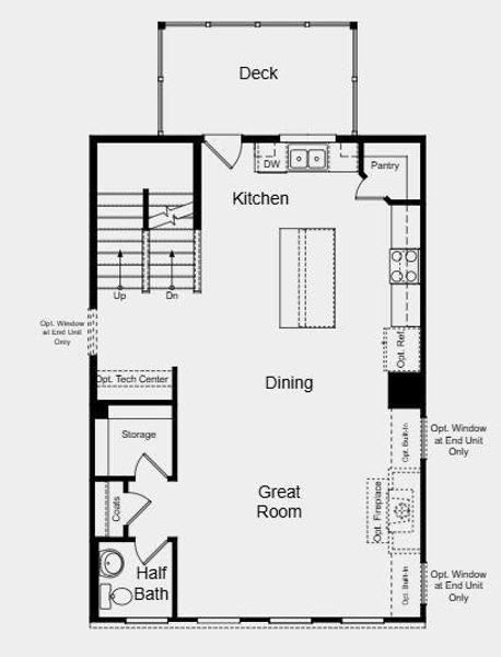 2D floor plan layout of this home in Rosewood Farm, Lawrenceville, GA (Image 5).