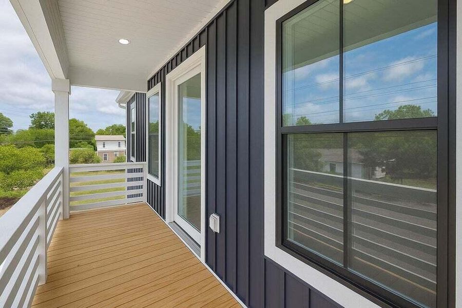 Exterior details and patio area of a home in , North Charleston (Image 26).