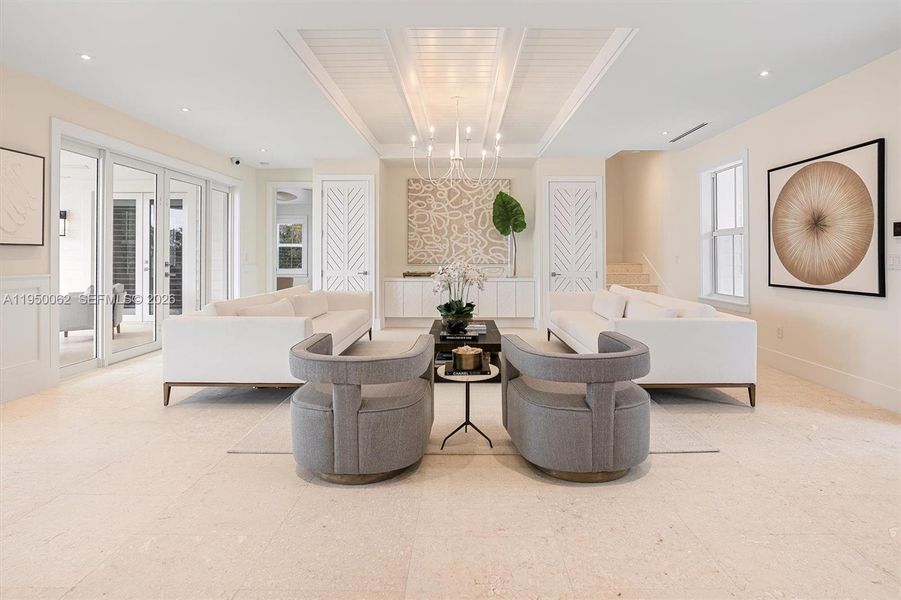 Furnished interior view inside a new home in , Islamorada, Village of Islands (Image 10).