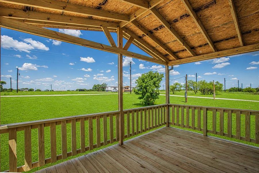 Exterior details and patio area of a home in , Poolville (Image 28).