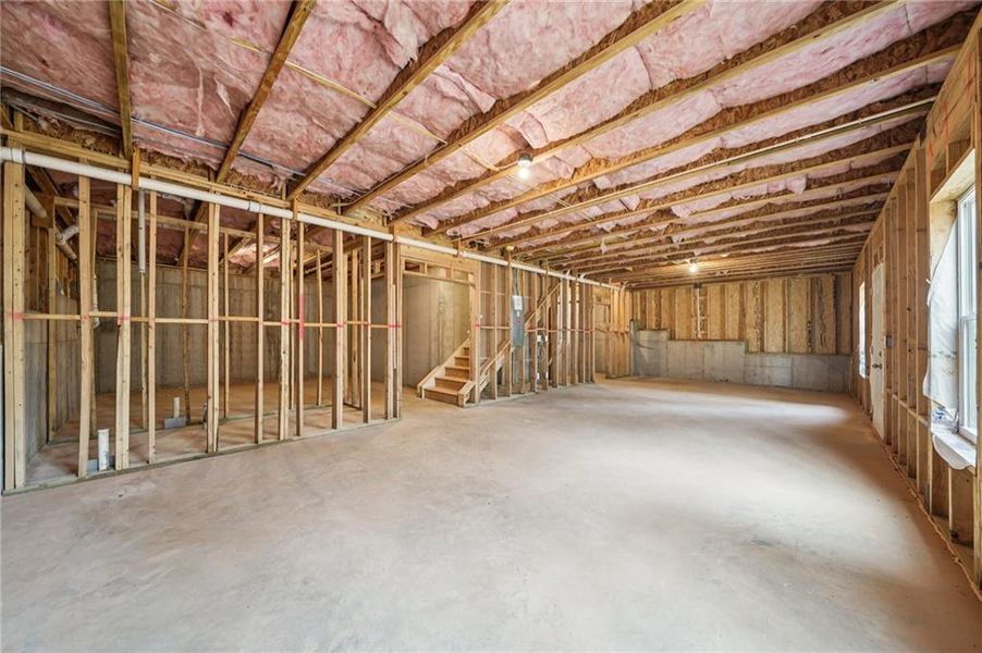 In-progress construction of a new home in Rosewood Lake Estates, Hoschton, GA (Image 54).