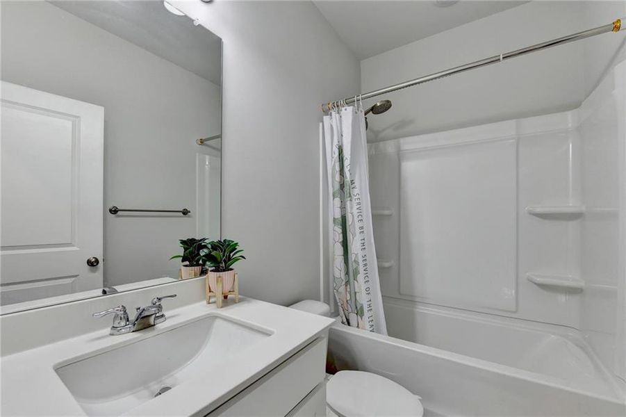 Furnished interior view inside a new home in Graystone Village, Grayson (Image 11). Furnished interior view inside a new home in Graystone Village, Grayson (Image 11).