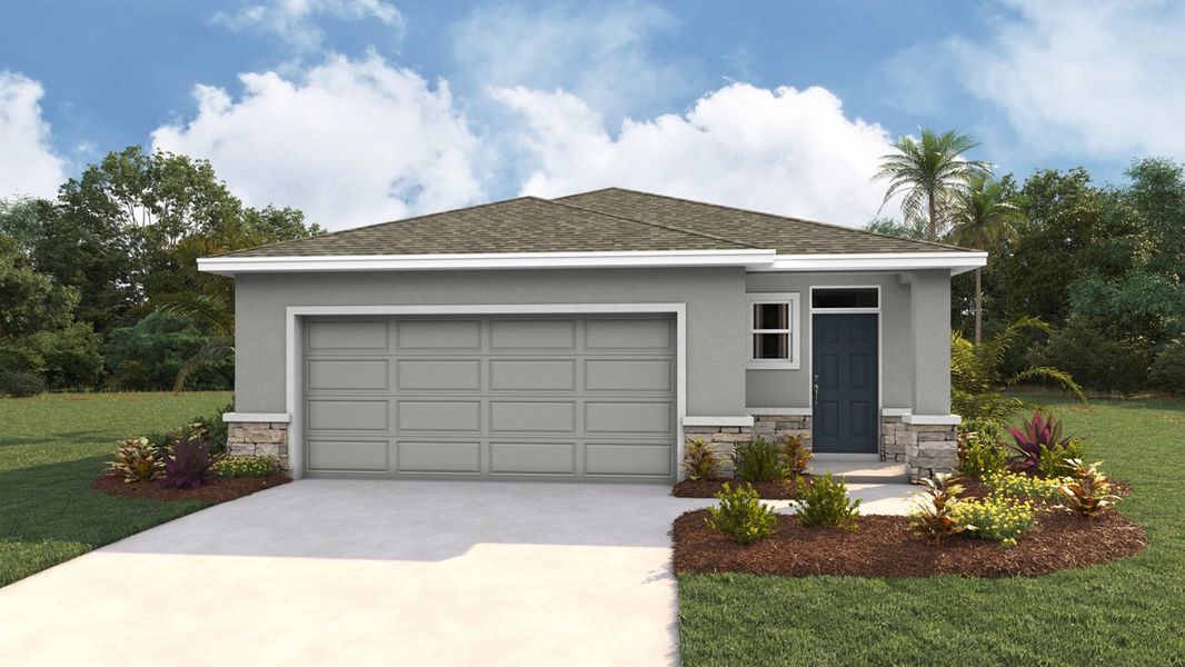 Representative exterior photo of a completed home built from the Harper by D.R. Horton in Sandal Key, Weeki Wachee, FL (Image 22).