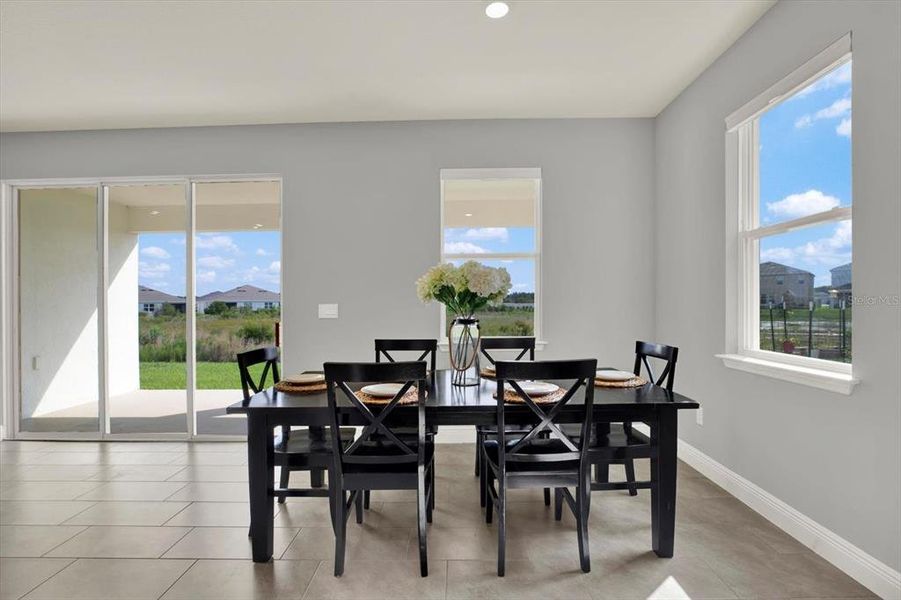 Furnished interior view inside a new home in Woodcreek, Wesley Chapel (Image 17).