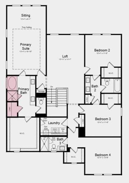 2D floor plan layout of this home in Auburn Glen, Dacula, GA (Image 4). 2D floor plan layout of this home in Auburn Glen, Dacula, GA (Image 4).