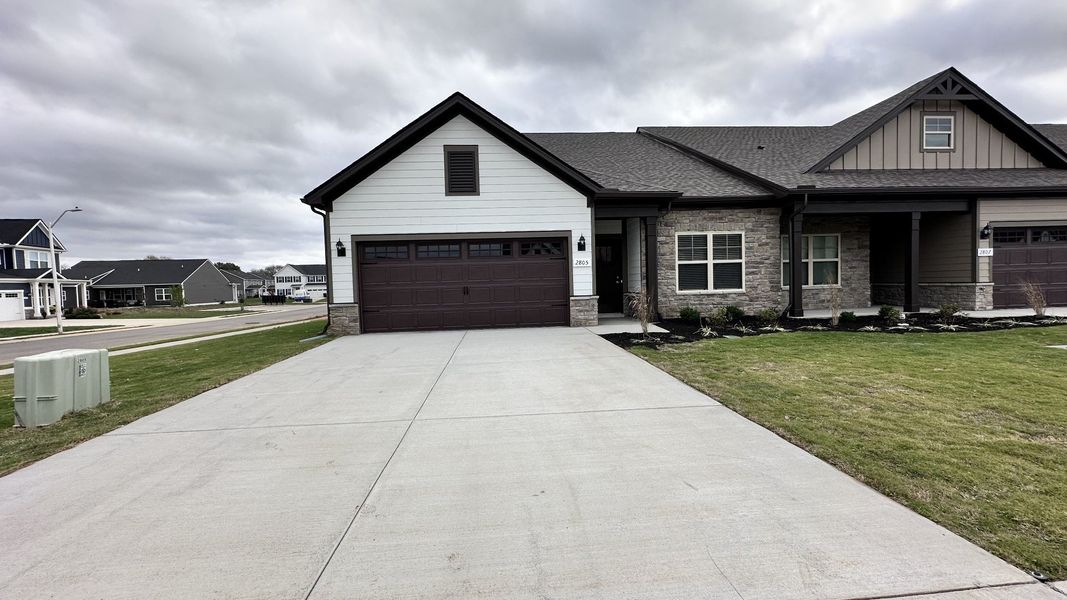 Front exterior of a new home in Veterans Cove, Murfreesboro, TN, highlighting curb appeal (Image 29).