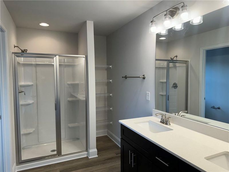 Furnished interior view inside a new home in The Fields of Walnut Creek, Pendergrass (Image 13).