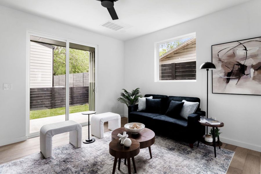 Furnished interior view inside a new home in , Austin (Image 5).