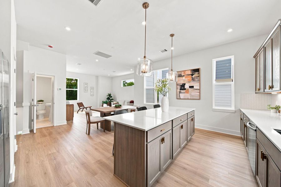 Furnished interior view inside a new home in Commons at West Tidwell, Houston (Image 16).