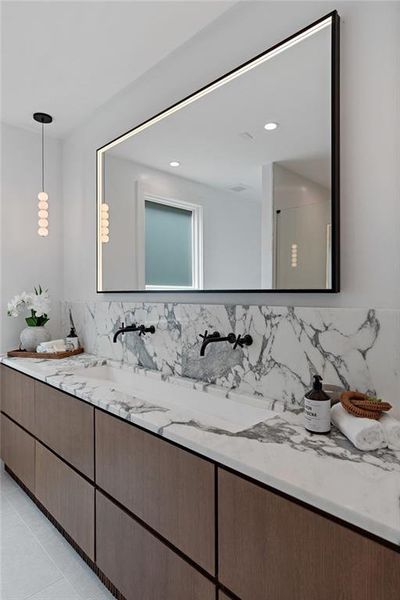 Furnished interior view inside a new home in , Atlanta (Image 45).