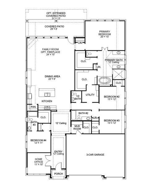 2D floor plan layout of this home in Parkside on the River West, Georgetown, TX (Image 2). 2D floor plan layout of this home in Parkside on the River West, Georgetown, TX (Image 2).