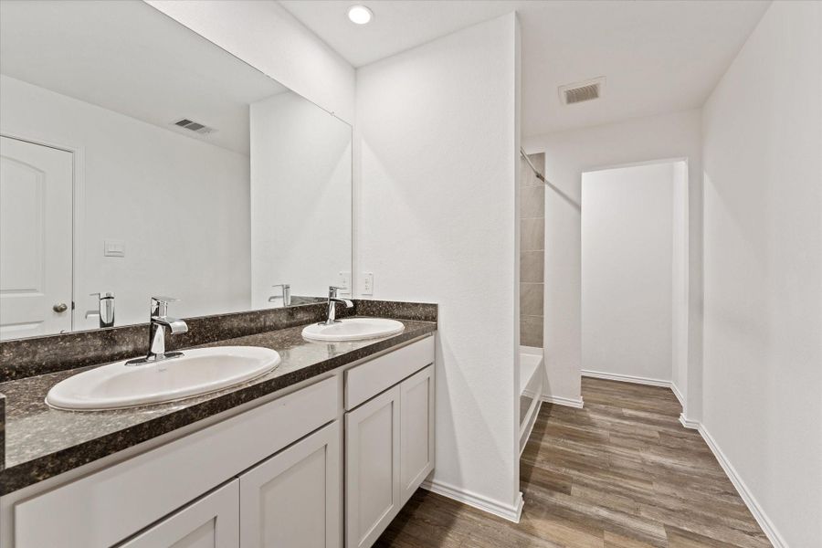 Furnished interior view inside a new home in , Spring (Image 14). Furnished interior view inside a new home in , Spring (Image 14).