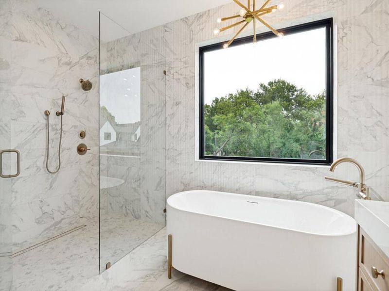 Furnished interior view inside a new home in , Dallas (Image 18).