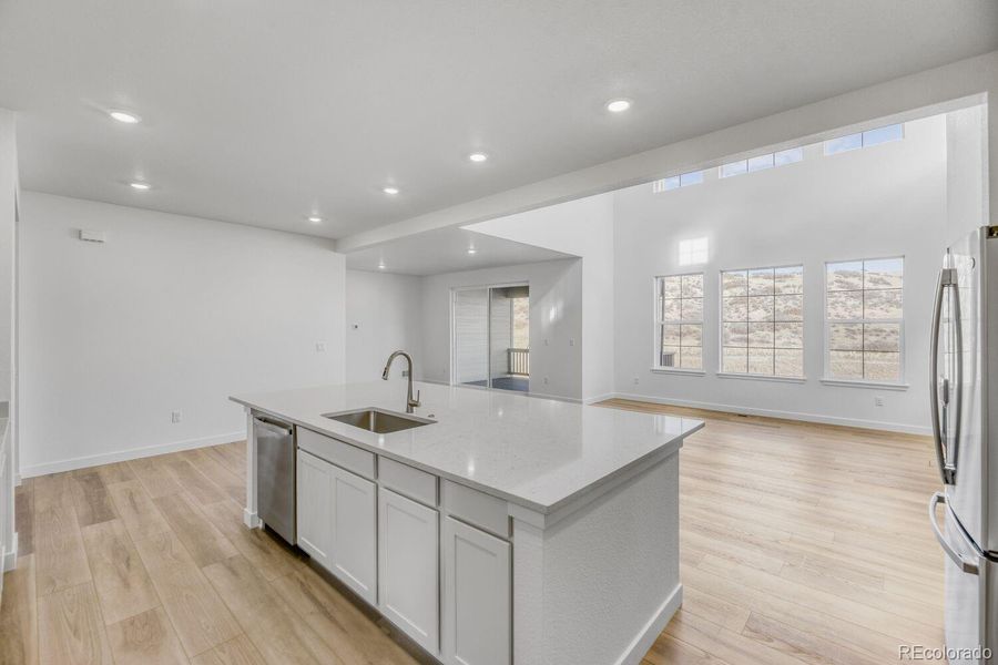 Furnished interior view inside a new home in Macanta: The Grand Collection, Castle Rock (Image 7).