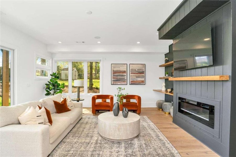 Furnished interior view inside a new home in , Atlanta (Image 32).