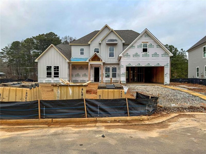 In-progress construction of a new home in Ashbury Commons, Powder Springs, GA (Image 27).