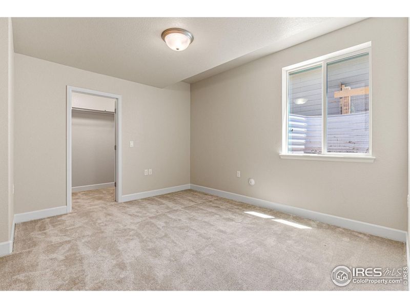 Basement bedroom