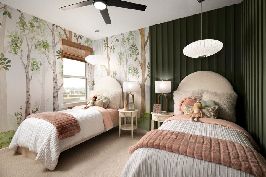 Representative furnished interior of a home built from the McKinney by Tri Pointe Homes in Lariat, Liberty Hill (Image 44).