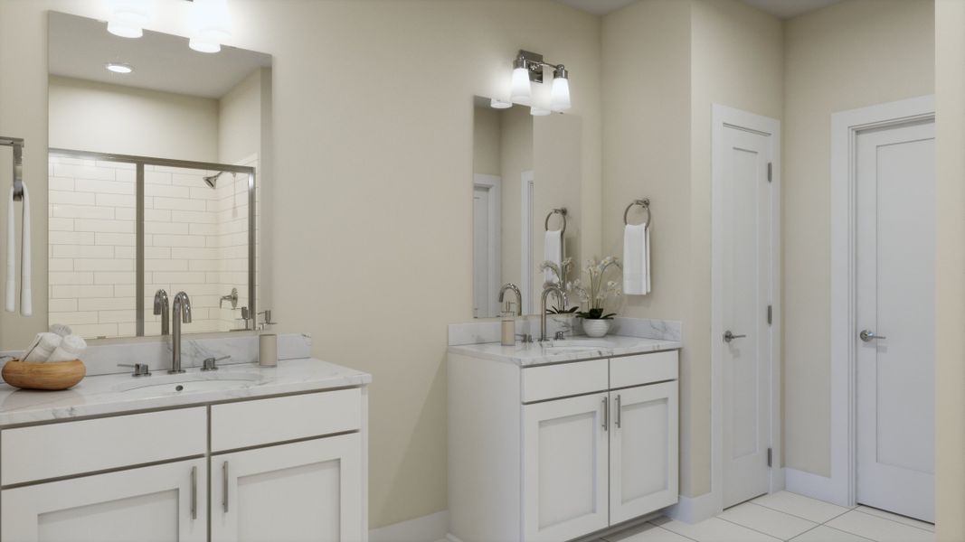 Representative furnished interior of a home built from the 4014 by Risewell Homes in Parkton Square, Kyle (Image 14).