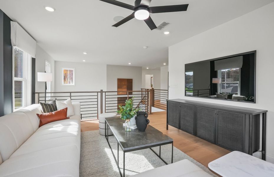 Representative furnished interior of a home built from the Leyton by Pulte Homes in Elmbrook, Matthews (Image 13).
