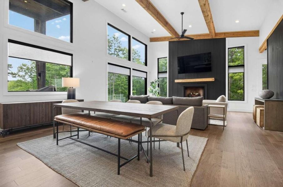 Furnished interior view inside a new home in , Blue Ridge (Image 8).