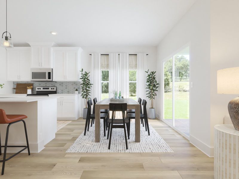 Furnished interior view inside a new home in Crestview - Legacy Series, Hermitage (Image 4).