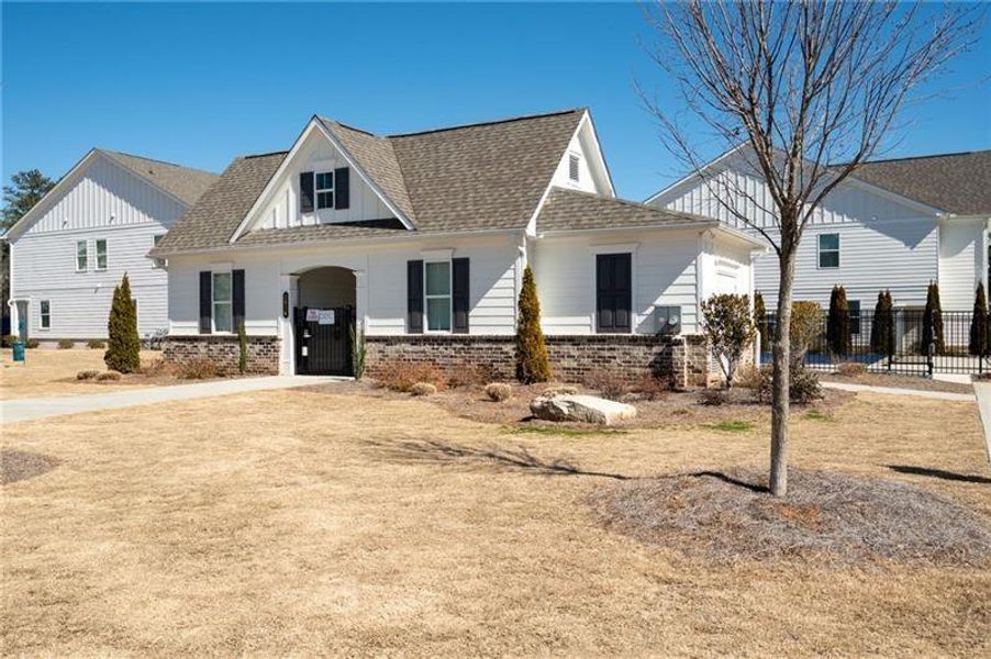 Front exterior of a new home in , Smyrna, GA, highlighting curb appeal (Image 21).