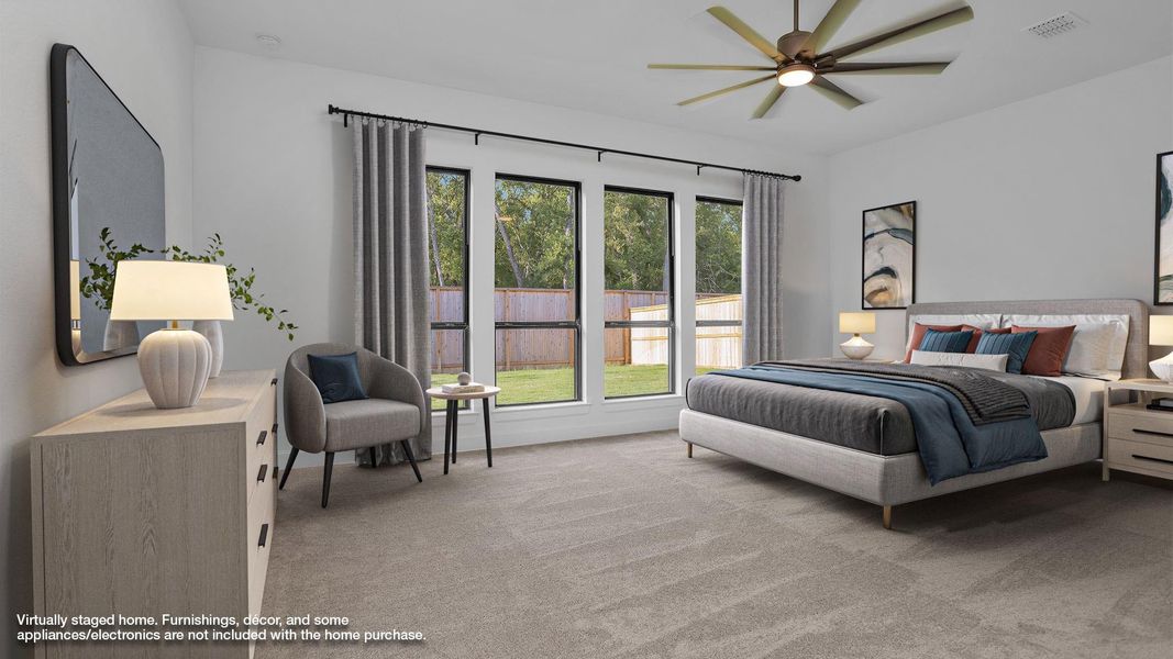 Furnished interior view inside a new home in Fulshear Lakes 80', Fulshear (Image 5).