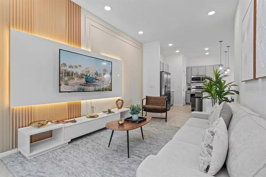 Furnished interior view inside a new home in , Orlando (Image 13).