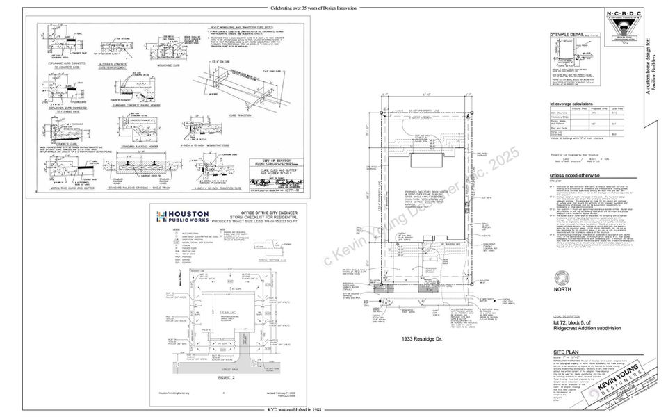 1933 Restridge Site Plan