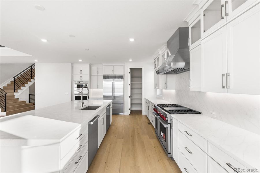 Furnished interior view inside a new home in Luxe at The Canyons, Castle Pines (Image 31).