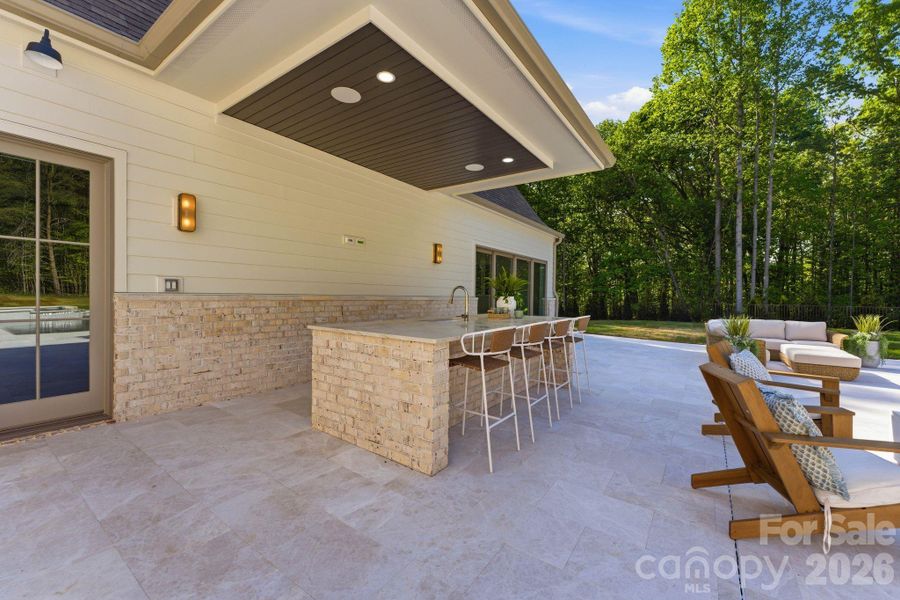 Exterior details and patio area of a home in , Davidson (Image 30).