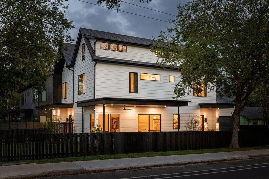 Front exterior of a new home in , Austin, TX, highlighting curb appeal (Image 24).