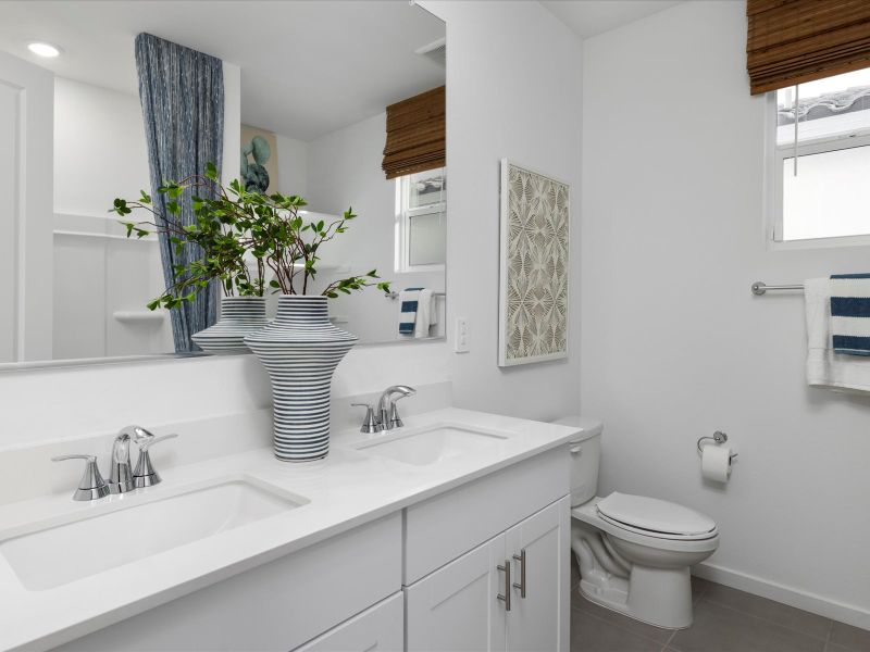 Furnished interior view inside a new home in Mountain View Estates Signature Series, Buckeye (Image 19).