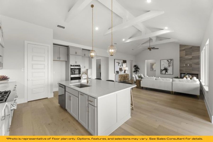 Representative furnished interior of a home built from the St Lucia by Stonefield Homes in Heath Golf and Yacht Club, Rockwall (Image 34).