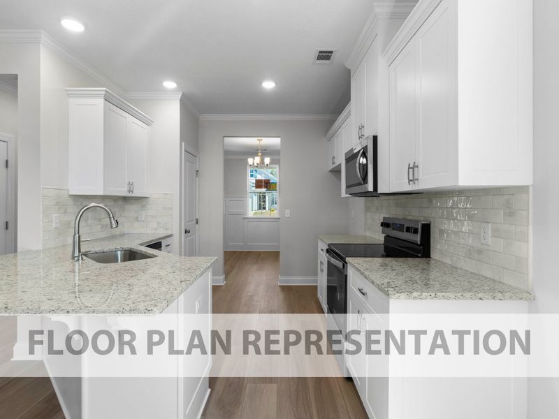 Kitchen View 2 | 1714 Plan by Ivey Homes