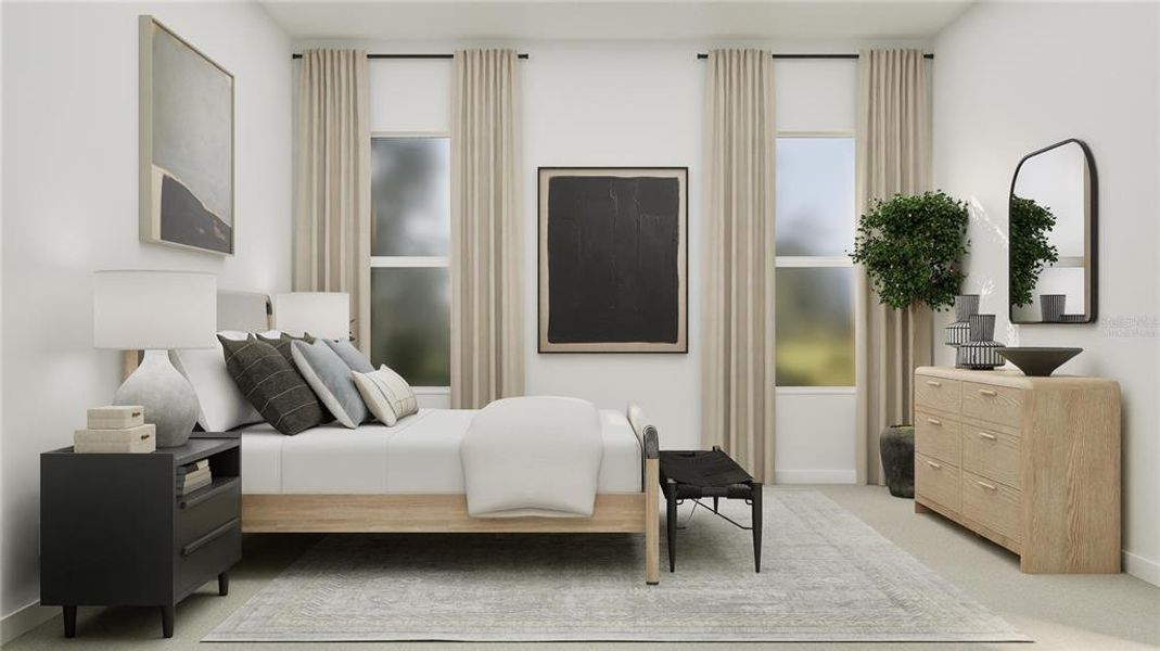 Furnished interior view inside a new home in , Clermont (Image 25).