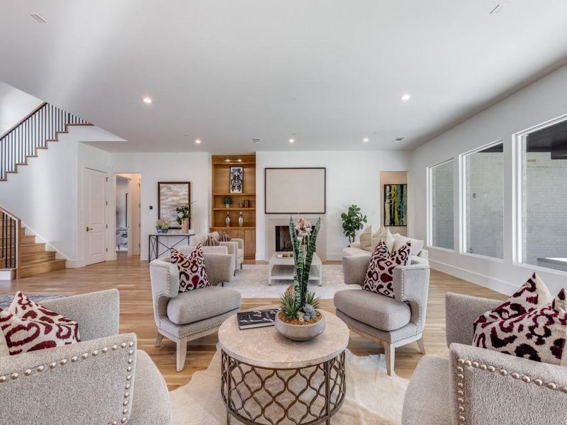 Furnished interior view inside a new home in , Dallas (Image 8).