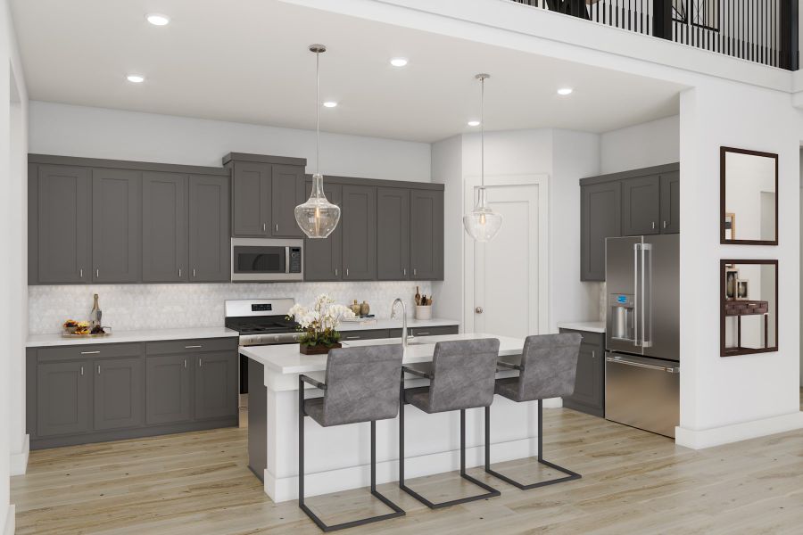 Representative furnished interior of a home built from the Downy by Tri Pointe Homes in Pecan Ridge, Fulshear (Image 14). Representative furnished interior of a home built from the Downy by Tri Pointe Homes in Pecan Ridge, Fulshear (Image 14).