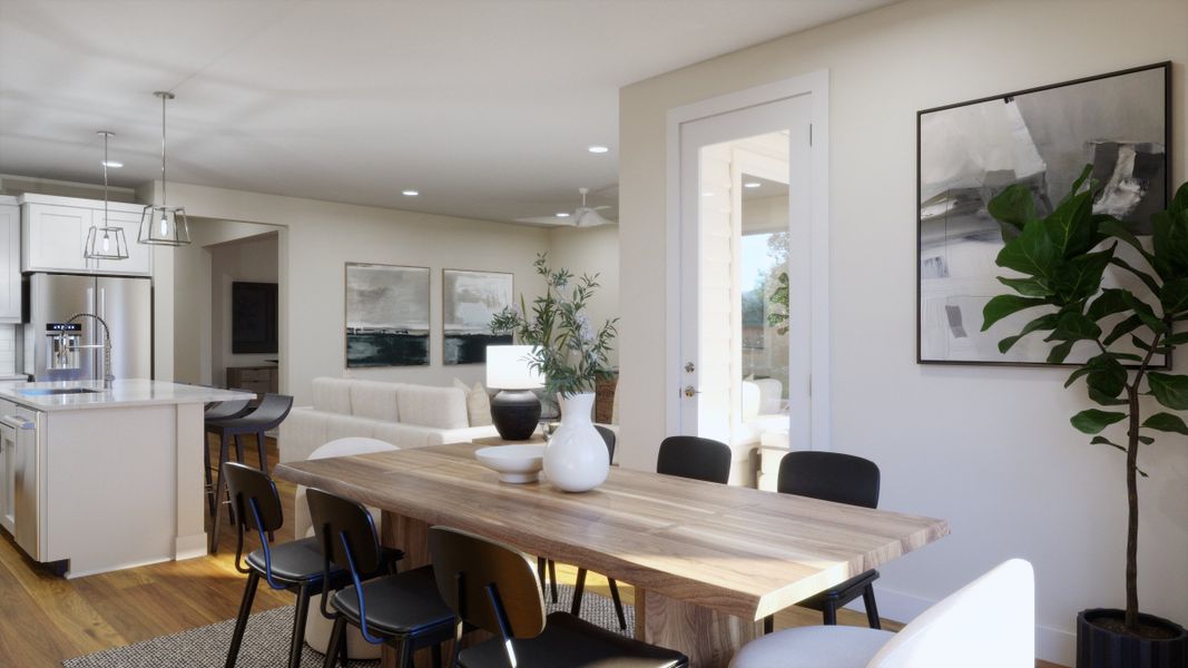 Representative furnished interior of a home built from the 4014 by Risewell Homes in Parkton Square, Kyle (Image 7).